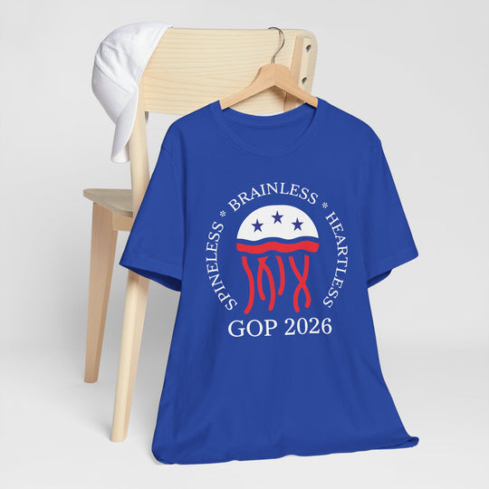 Jellyfish GOP Logo T-Shirt - Funny Anti-Trump Shirt | Satirical Anti-MAGA Graphic Tee for Political Humor