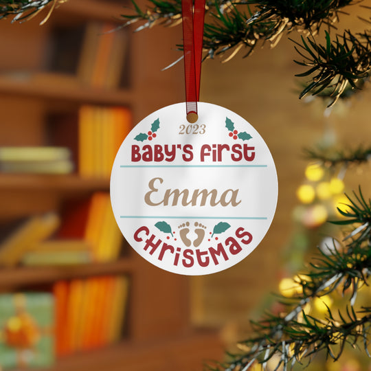 Baby's First Christmas - Personalized Christmas Ornament