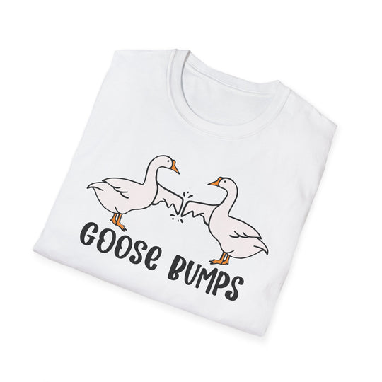 Goose Bumps Tee Shirt | Silly Goose Fist Bump Graphic T-Shirt