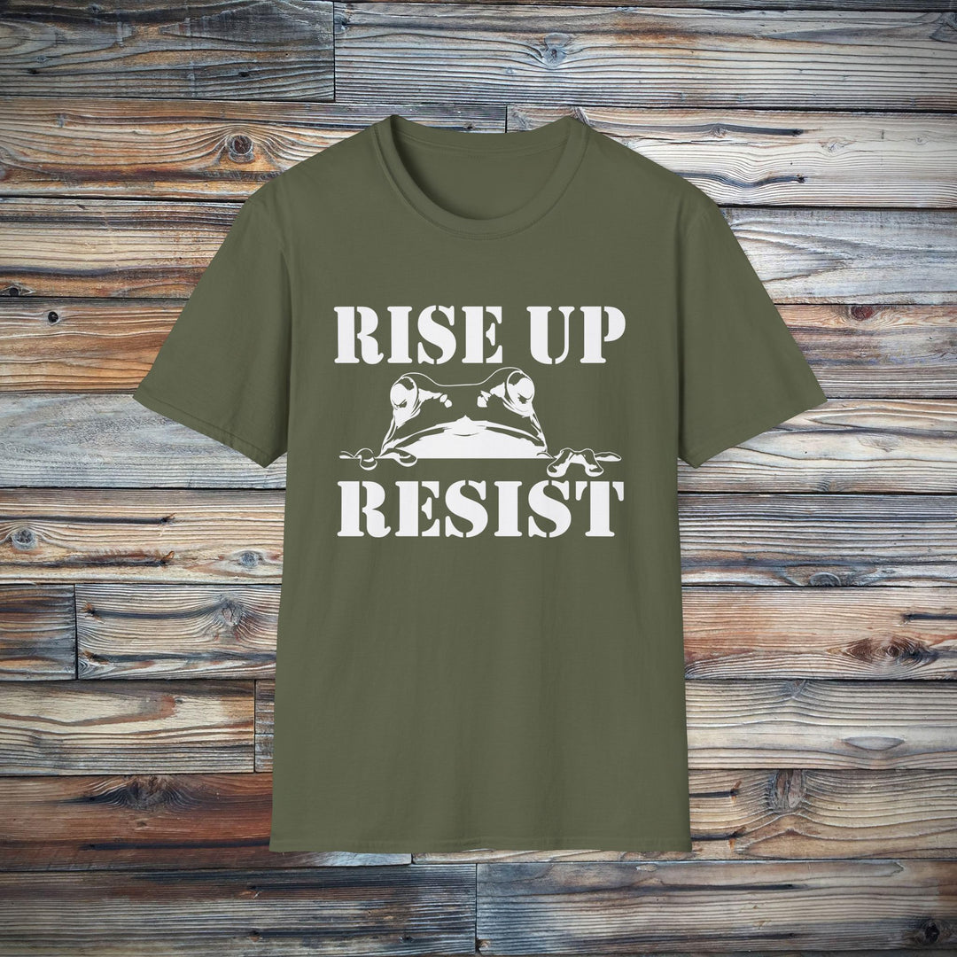 Portland Frog Rise Up and Resist Unisex Tee