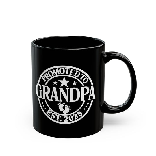 Grandparent Christmas Mug for Grandpa - Black