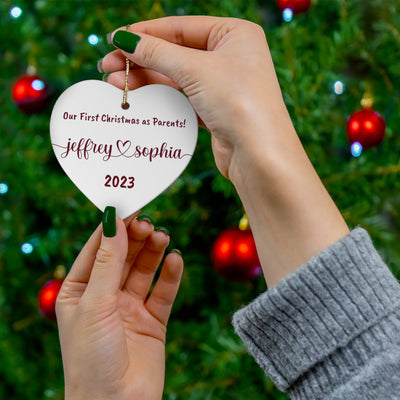Personalized Our First Christmas 2023 Ornament