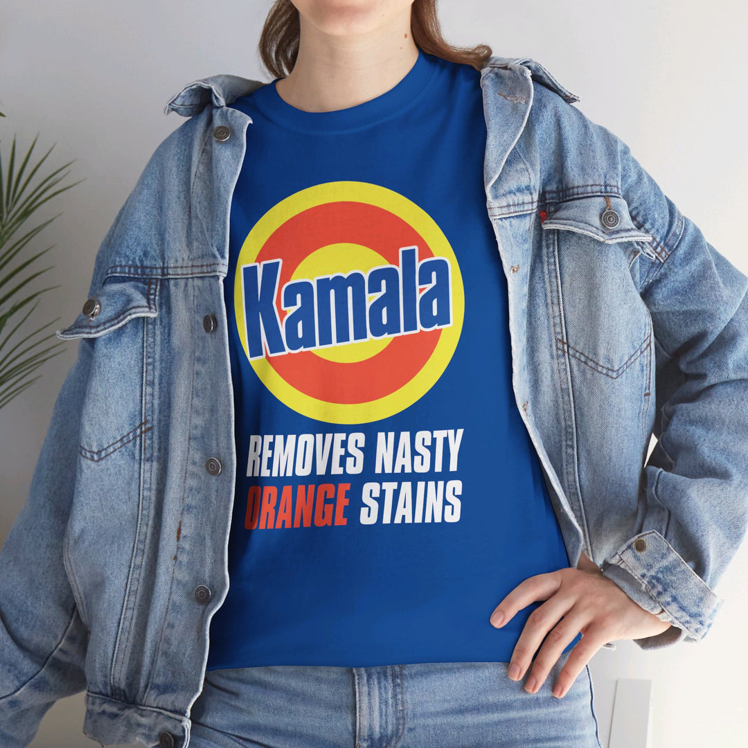 Vote for Kamala Orange Stain Remover Tee - 2024 Campaign T-Shirt - Support Kamala Harris