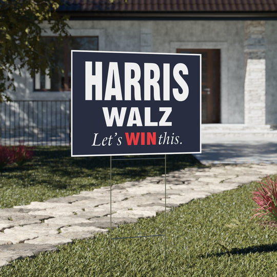 Harris Walz 2024 Presidential Campaign Yard Sign