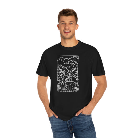 Chemise de randonnée T-shirt unisexe teint en vêtement