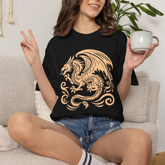 Mystical Dragon T-Shirt | Fantasy Dragon Graphic Comfort Colors® Tee