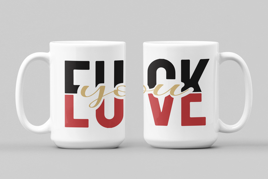 Funny Love Christmas Mug 15oz | FULU Holiday Coffee Cup