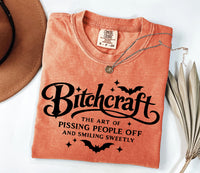 Bitchcraft T-Shirt | Funny Fall Women's Graphic Tee | Sarcastic Witch Shirt