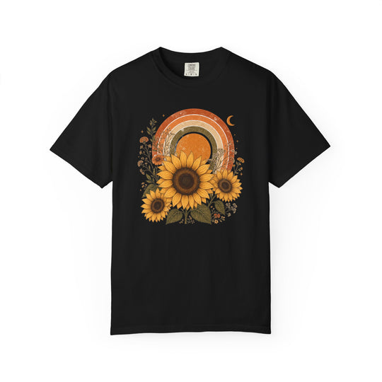 Vintage Floral Boho Sunflower T-Shirt | Retro Women&