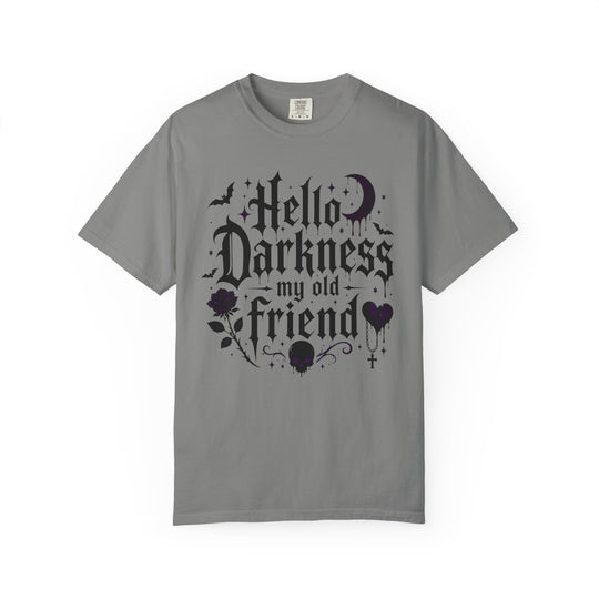 Hello Darkness My Old Friend Fall BOHO Halloween T-Shirt | Unisex Comfort Colors® Tee