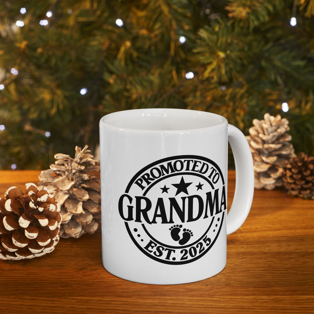 Grandparent Christmas Mug for Grandma - White