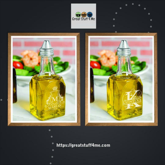 Oil and Vinegar 6oz Cruet with Pourer by@Outfy