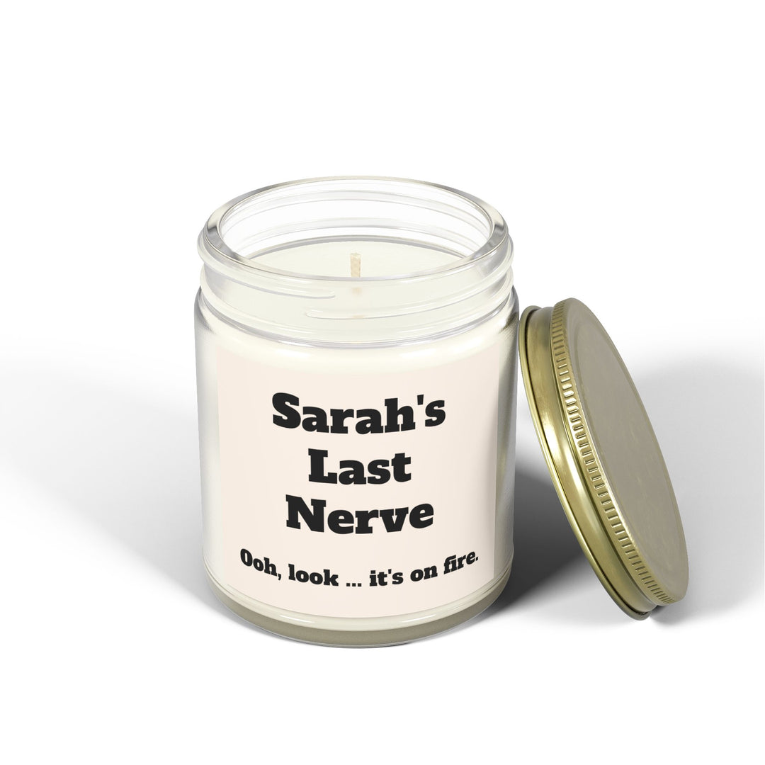 Custom "Last Nerve" Candle - Personalized Funny Candle Gift