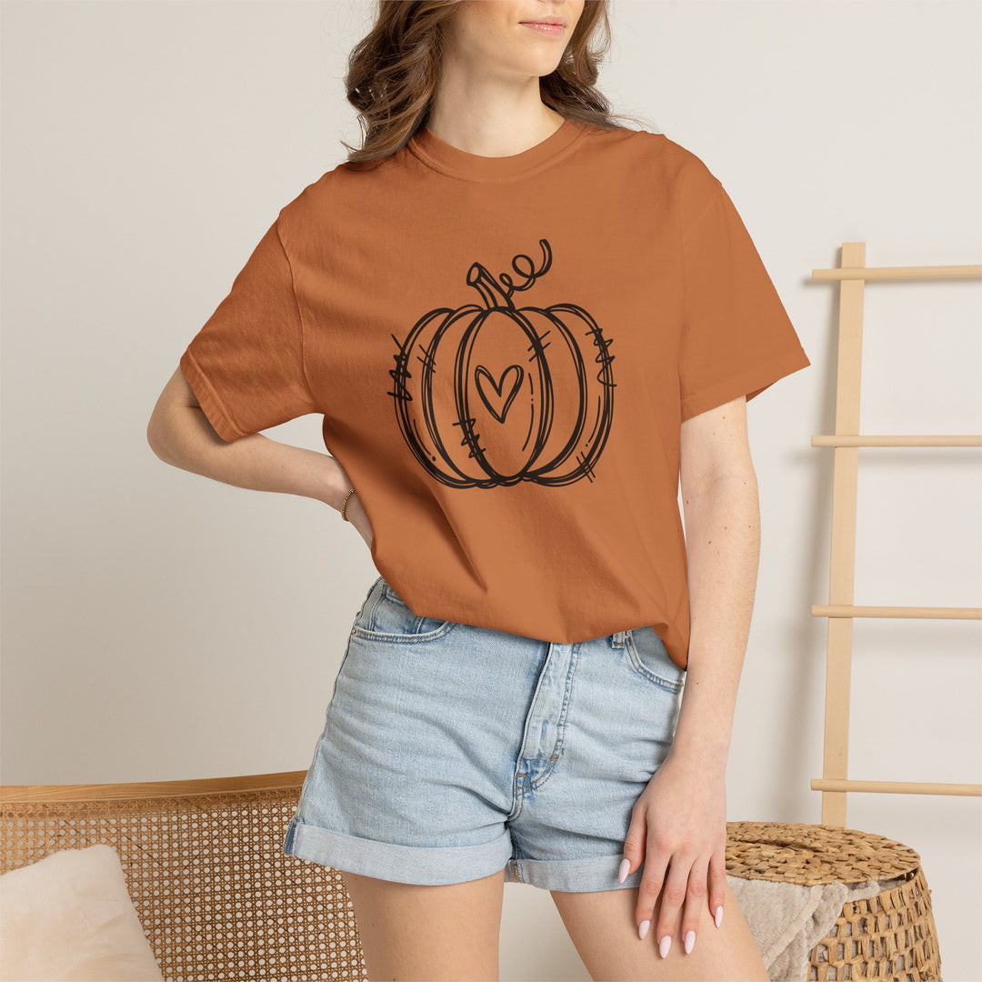 Fall Shirts for Women | Halloween Pumpkin Graphic Tee | Cute Autumn Thanksgiving T-Shirt
