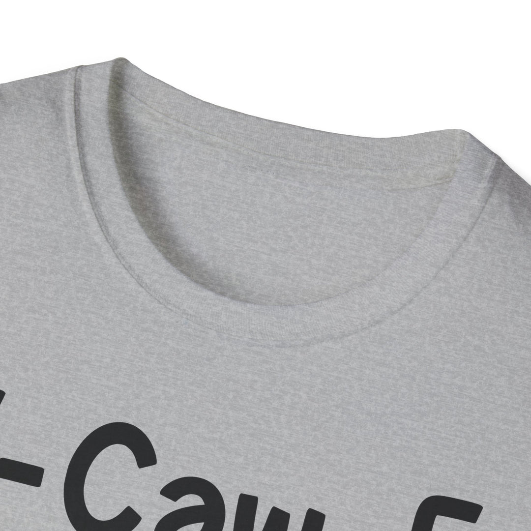 F-Caw-F Three Birds Graphic Funny Unisex Tee, Softstyle T-Shirt