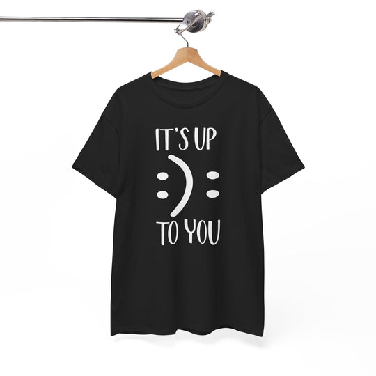 Trendy Smiley Face T-Shirt - "Happy or Sad? It&