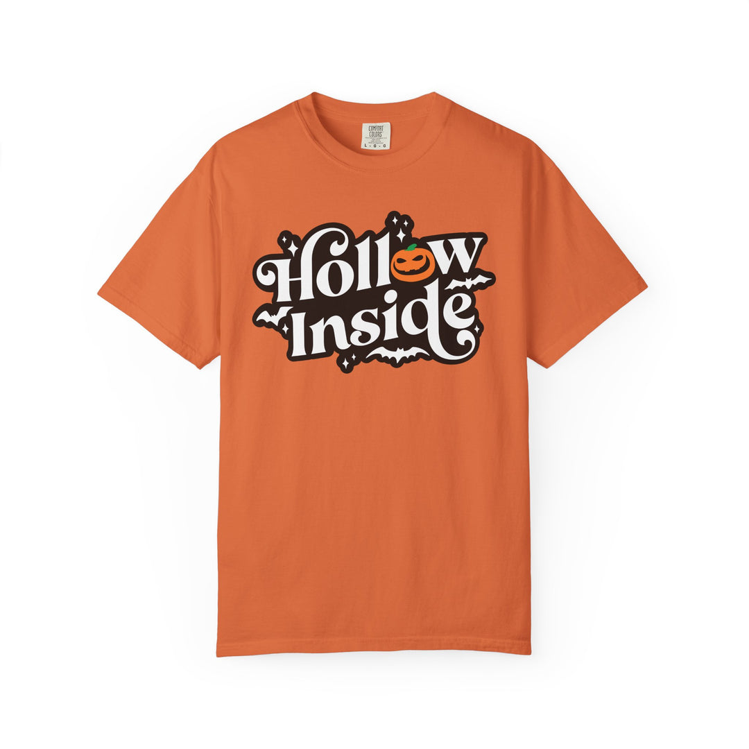 Hollow Inside Evil Pumpkin Halloween T-Shirt | Funny Spooky Halloween Season Shirt