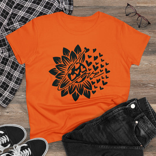 Sunflower Love Design Women's Cotton Tee