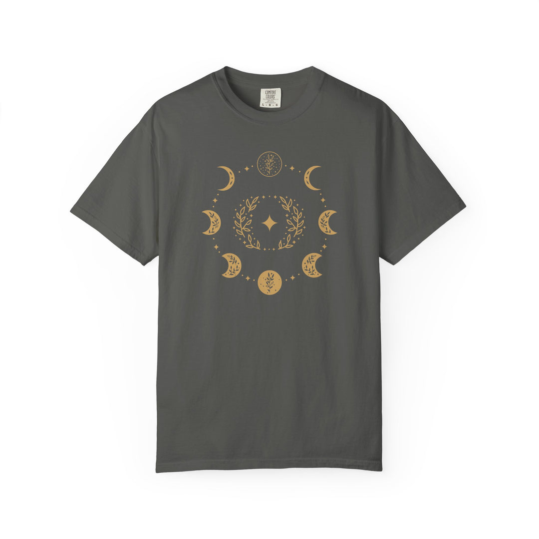 Boho Moon Phases T-Shirt | Celestial Lunar Graphic Tee | Mystic Bohemian Shirt