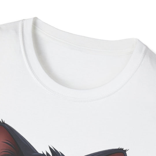 Cute Black Cat Unisex Tee - Softstyle T-Shirt, Funny Cat Lover Gift, Halloween Shirt