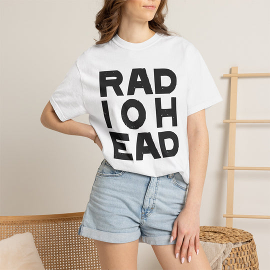 Radiohead Block Logo T-Shirt — Vintage Band Tee for Fans