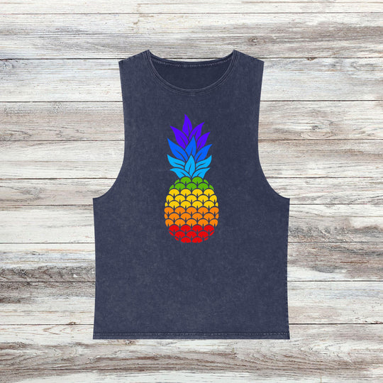 Rainbow Pineapple Graphic Tank Top