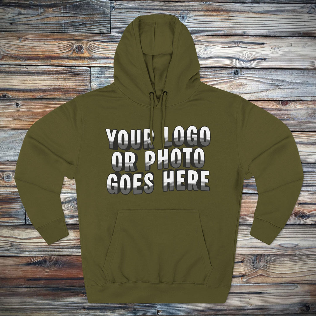 Custom Logo Sweatshirt | Personalized Business Logo Hoodie with Front &amp; Back Printing