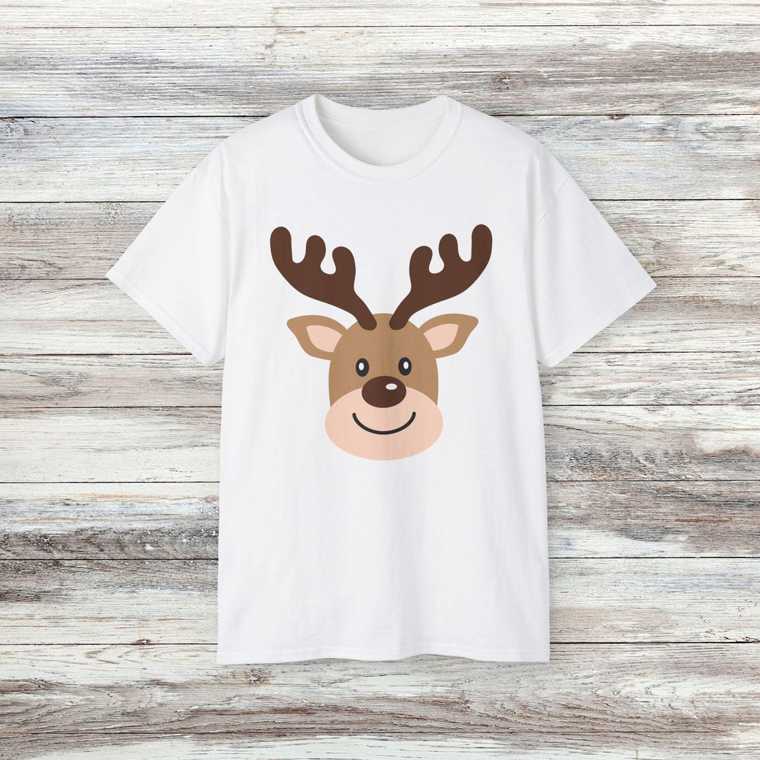 Cute Boy Reindeer Face Family Christmas Shirt