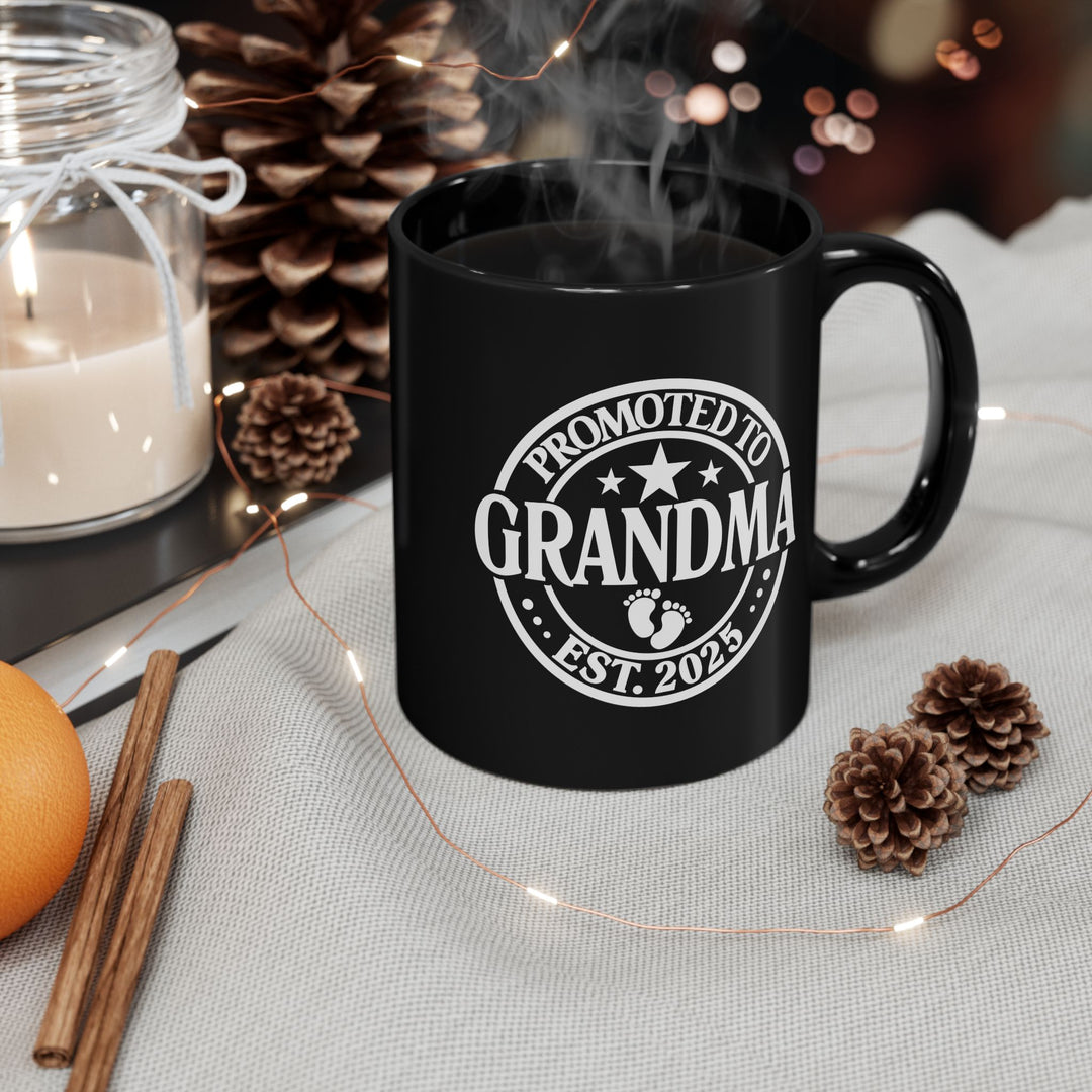 Grandparent Christmas Mug for Grandma - Black