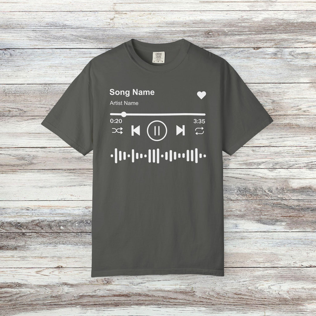 Custom Song Name Comfort Colors® Shirt | Personalized Favorite Song Tee