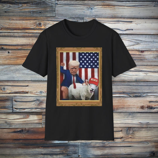 Trump MAGA Sheep Funny Unisex Softstyle T-Shirt