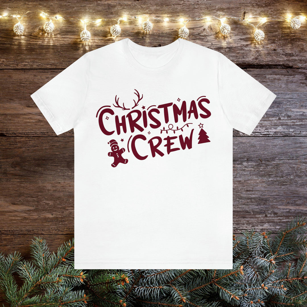 Customized Christmas Crew T-Shirt - Personalized Family Shirt with Name and Year