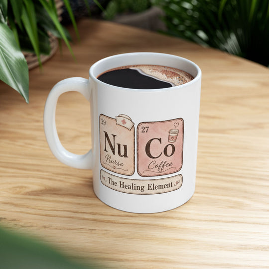 Nurse Coffee The Healing Elements Personalized Mug | Custom Name Ceramic Coffee Cup