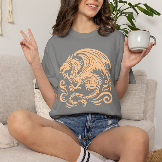 Mystical Dragon T-Shirt | Fantasy Dragon Graphic Comfort Colors® Tee