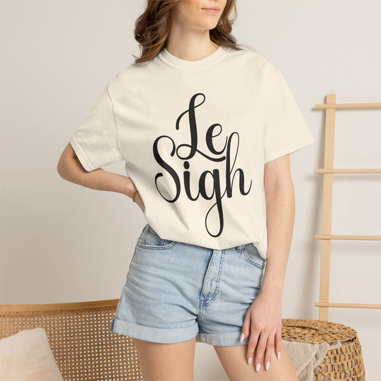 Le Sigh Relaxed Comfort Colors® T-Shirt | Premium Soft Cotton Tee with Script Lettering