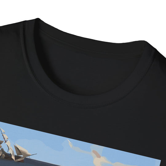 Cat vs. Shark T-Shirt - David & Goliath-Inspired Battle Graphic Tee for Animal Lovers