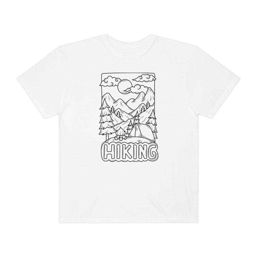 Camisa de senderismo Camiseta unisex teñida en prenda