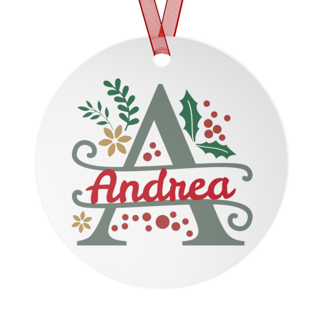Holiday Decor - Custom Christmas Ornament with Mistletoe