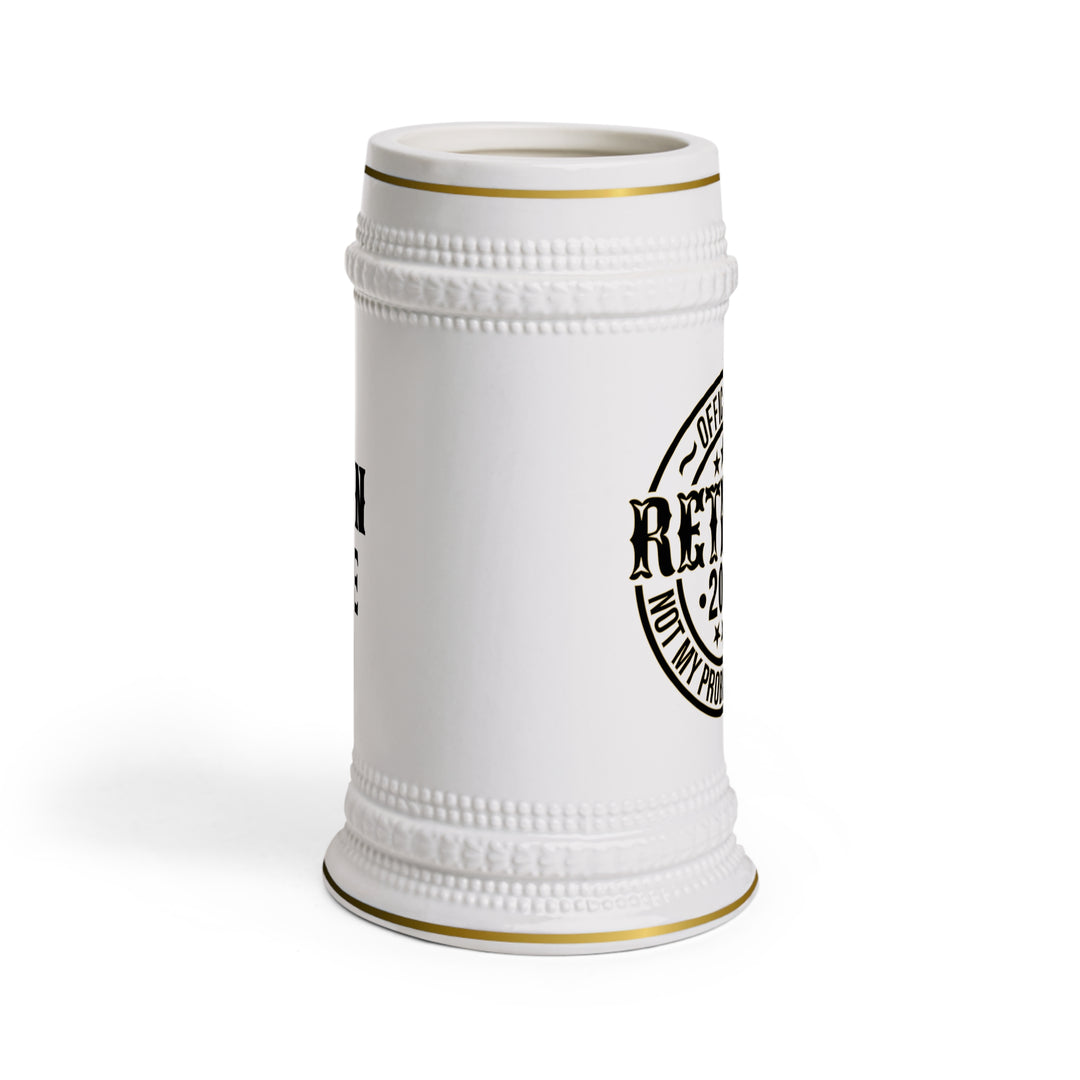 Officially Retired 2026 Beer Stein Mug | Retirement Celebration, Funny Retirement Saying
