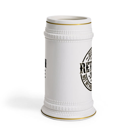 Officially Retired 2026 Beer Stein Mug | Retirement Celebration, Funny Retirement Saying