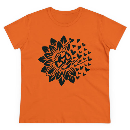 Sunflower Love Design Women's Cotton Tee