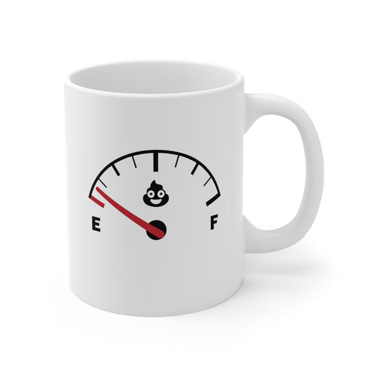 Personalized Don't Give a Shit Meter Mug - Ceramic 11oz Give a Shit Meter