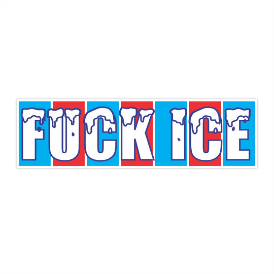 Anti-ICE Protest Bumper Sticker, Political Activism Car Decal