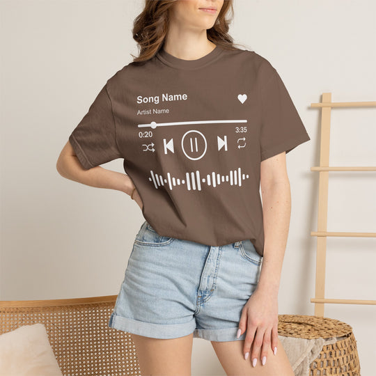 Custom Song Name Comfort Colors® Shirt | Personalized Favorite Song Tee