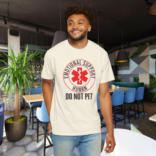 Emotional Support Human T-Shirt | Funny "Do Not Pet the Human" Shirt | Service Animal Humor