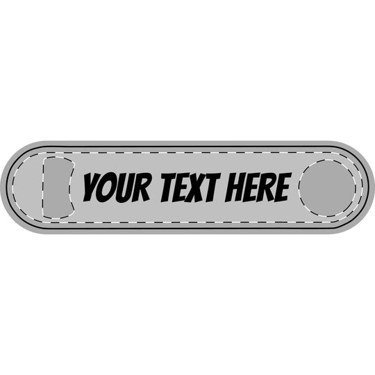 Custom Text Bar Bottle Opener | Personalized Metal Bottle Opener Text or Logo