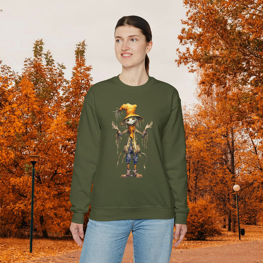 Scarecrow Fall Sweatshirt - Scary Scarecrow Design