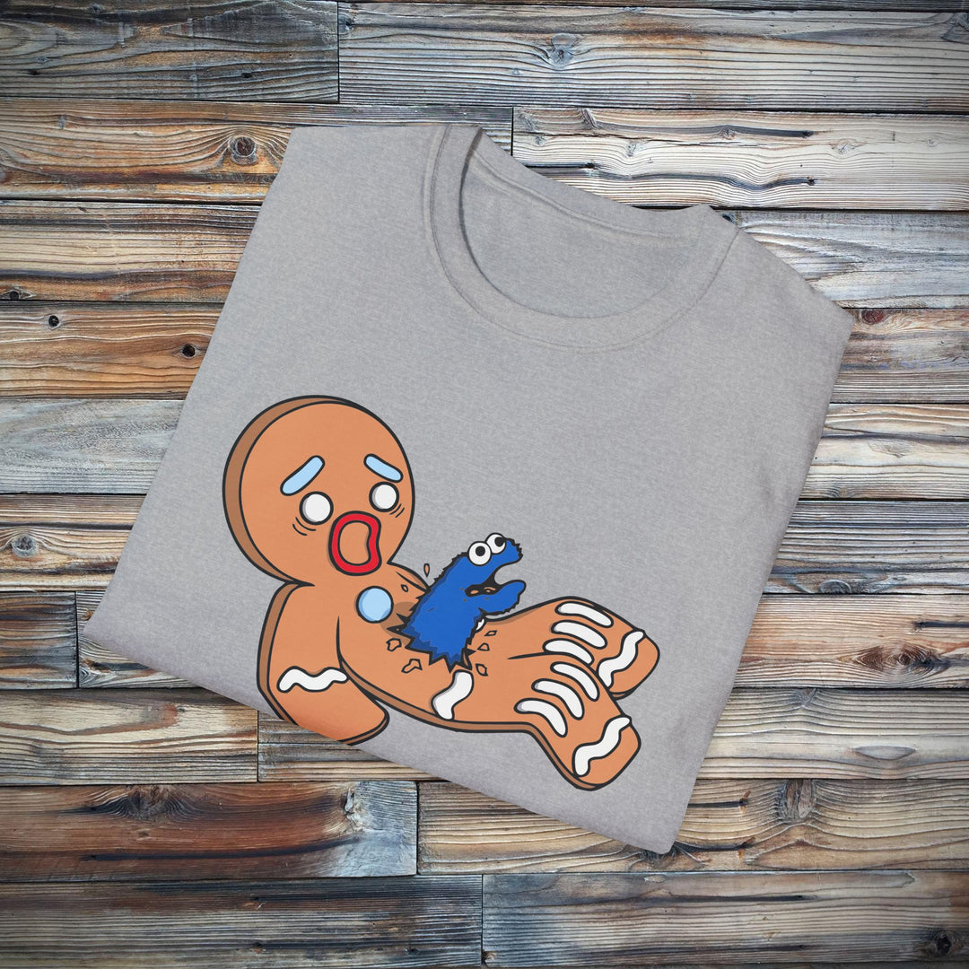 Monster Gingerbread Cookie T-Shirt, Funny Christmas Tee