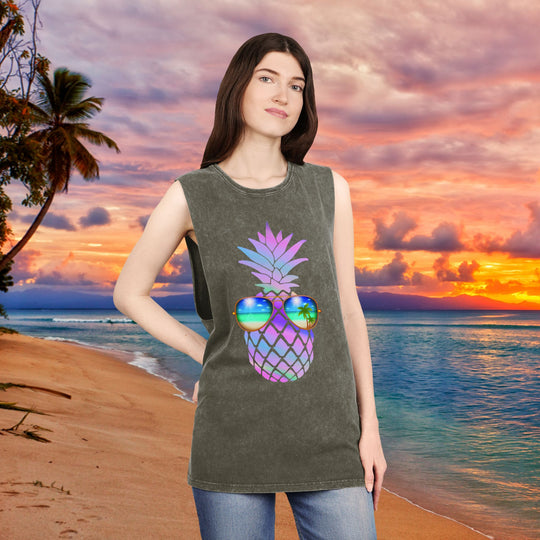 Pineapple with Sunglasses Women's Tank Top