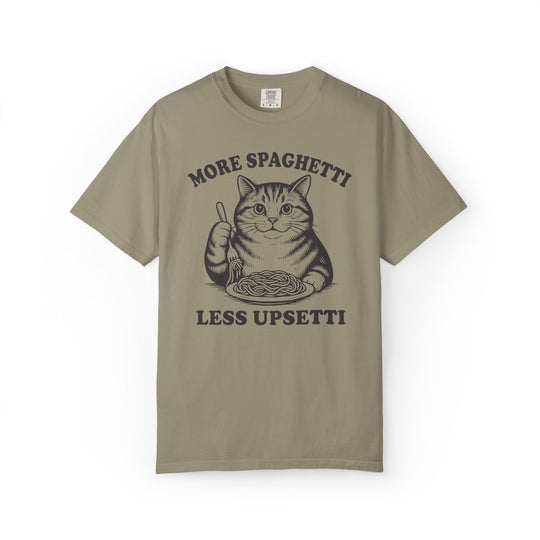 More Spaghetti Cat Lovers T-Shirt | Funny Italian Food Lovers Comfort Colors® Tee